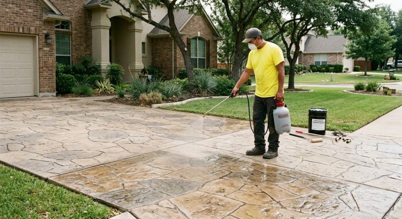 Stamped Concrete Sealing in Gig Harbor, WA
