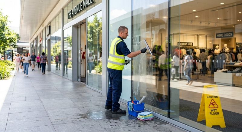 Strip Mall Window Cleaning in Vancouver, WA
